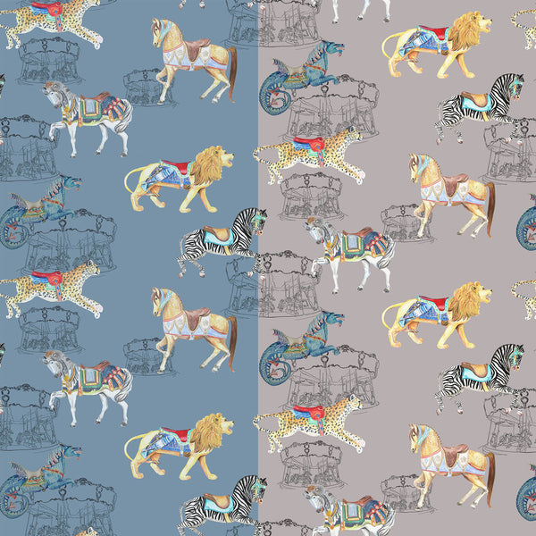 Carousel Safari Wallpaper SAMPLES